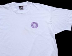 画像1: 90s USA製 JAZZ ALLEY CASINO サックス 両面プリント Tシャツ 白 XL (1)