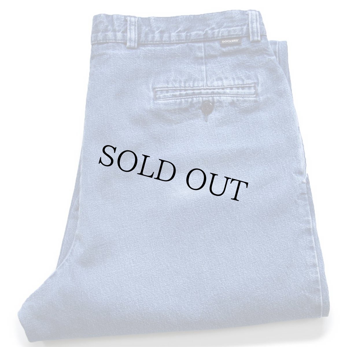 画像1: 00s DOCKERSドッカーズ ツータック デニム トラウザーズ w38 L34★Levi'sリーバイス (1)