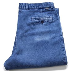 画像1: 00s DOCKERSドッカーズ ツータック デニム トラウザーズ w38 L34★Levi'sリーバイス (1)