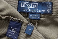 画像4: 90s メキシコ製 ポロ ラルフローレン TYLER SHORT ツータック コットン チノ ショートパンツ グレーブラウン 30★133 ショーツ (4)