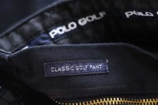 画像7: 90s POLO GOLF ラルフローレン CLASSIC GOLF PANT ツータック コットン チノパン 濃紺 w34 L30 (7)