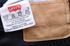 画像6: 00s メキシコ製 Levi'sリーバイス 501 ブラック デニムパンツ W30 L30 (6)