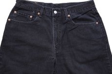 画像4: 00s メキシコ製 Levi'sリーバイス 550 ブラック デニムパンツ W34 L32 (4)