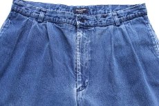 画像4: 00s DOCKERSドッカーズ ツータック デニム トラウザーズ w38 L34★Levi'sリーバイス (4)