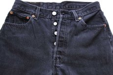画像4: 00s メキシコ製 Levi'sリーバイス 501 ブラック デニムパンツ W30 L30 (4)