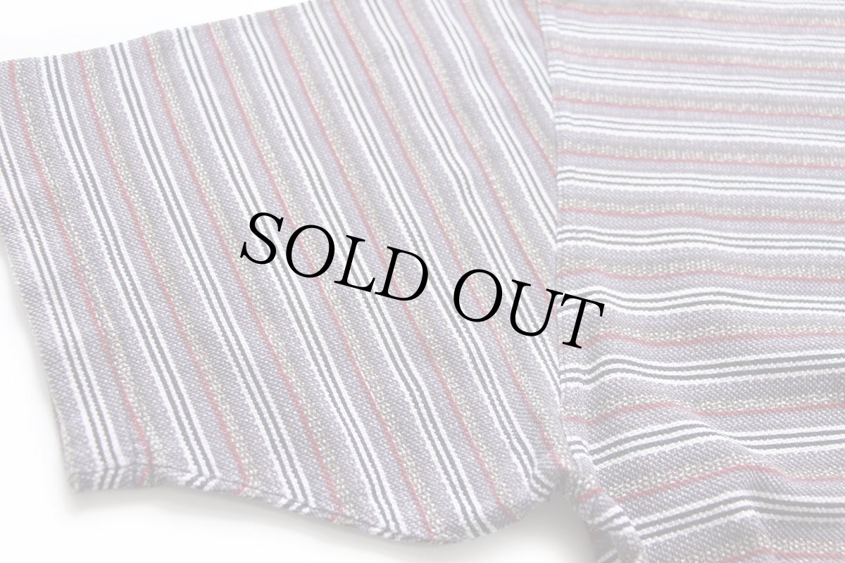 画像6: 90s Levi'sリーバイス ランダムボーダー コットン 鹿の子 ポロシャツ (6)