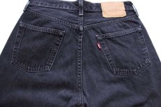 画像5: 00s メキシコ製 Levi'sリーバイス 501 ブラック デニムパンツ W30 L30 (5)