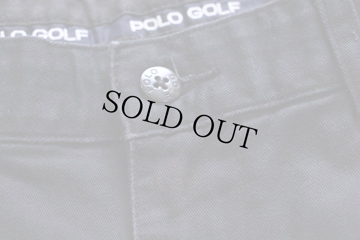 画像8: 90s POLO GOLF ラルフローレン CLASSIC GOLF PANT ツータック コットン チノパン 濃紺 W34 L30 (8)