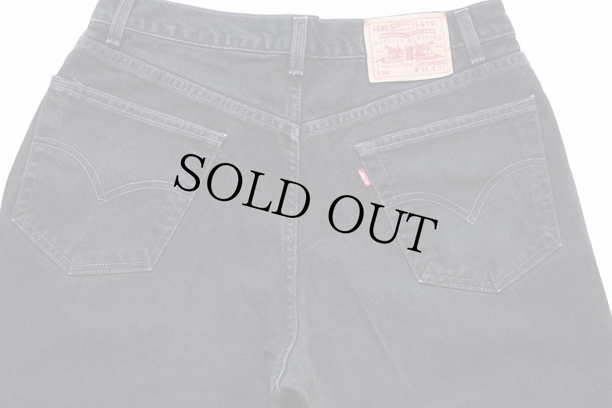 画像5: 00s メキシコ製 Levi'sリーバイス 550 ブラック デニムパンツ W34 L32 (5)