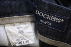 画像6: 00s DOCKERSドッカーズ Classic Fit ツータック スラックス リネン×コットンパンツ 濃紺 w36 L30★Levi'sリーバイス (6)