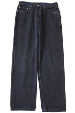 画像2: 00s メキシコ製 Levi'sリーバイス 550 ブラック デニムパンツ W34 L32 (2)