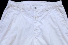 画像4: 90s DOCKERSドッカーズ ツータック コットンパンツ 生成り w36 L29★Levi'sリーバイス (4)
