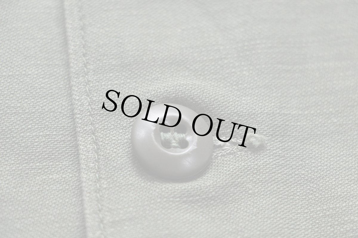 画像5: 70s 米軍 U.S.ARMY 半袖 コットンサテン ユーティリティシャツ カスタム オリーブ 16.5 (5)