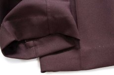 画像8: 80s USA製 Levi'sリーバイス 517 ポリエステルパンツ 焦げ茶 w34★164 スタプレ ブーツカット (8)