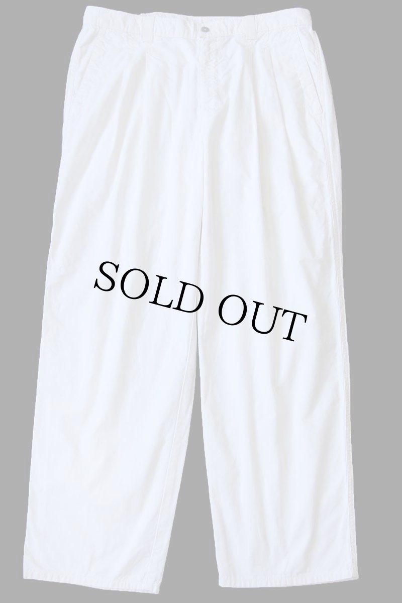 画像2: 90s DOCKERSドッカーズ ツータック コットンパンツ 生成り w36 L29★Levi'sリーバイス (2)