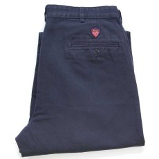 画像1: 90s POLO GOLF ラルフローレン CLASSIC GOLF PANT ツータック コットン チノパン 濃紺 w34 L30 (1)