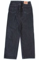 画像3: 00s メキシコ製 Levi'sリーバイス 550 ブラック デニムパンツ W34 L32 (3)