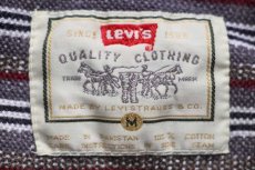 画像4: 90s Levi'sリーバイス ランダムボーダー コットン 鹿の子 ポロシャツ (4)