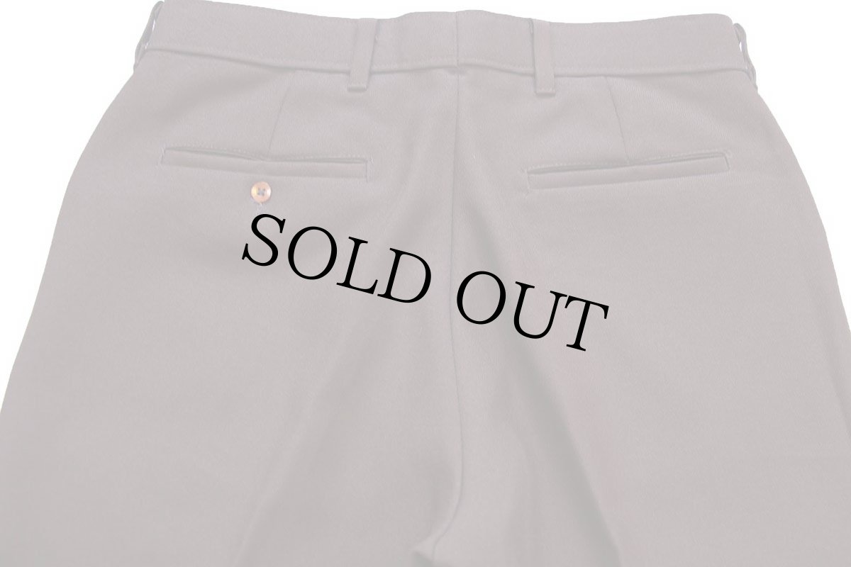 画像5: 80s Levi'sリーバイス ACTION SLACKS フレア スラックス ポリエステルパンツ 焦げ茶 W32★スタプレ (5)