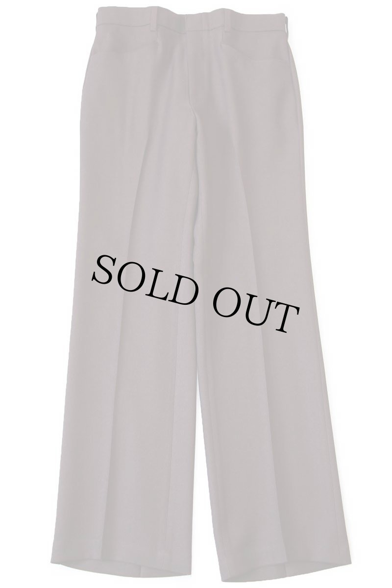 画像2: 80s Levi'sリーバイス ACTION SLACKS フレア スラックス ポリエステルパンツ 焦げ茶 W32★スタプレ (2)