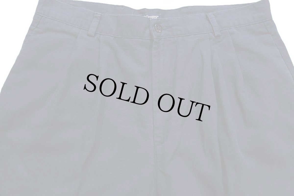 画像4: 00s DOCKERSドッカーズ Classic Fit ツータック スラックス リネン×コットンパンツ 濃紺 W36 L30★Levi'sリーバイス (4)