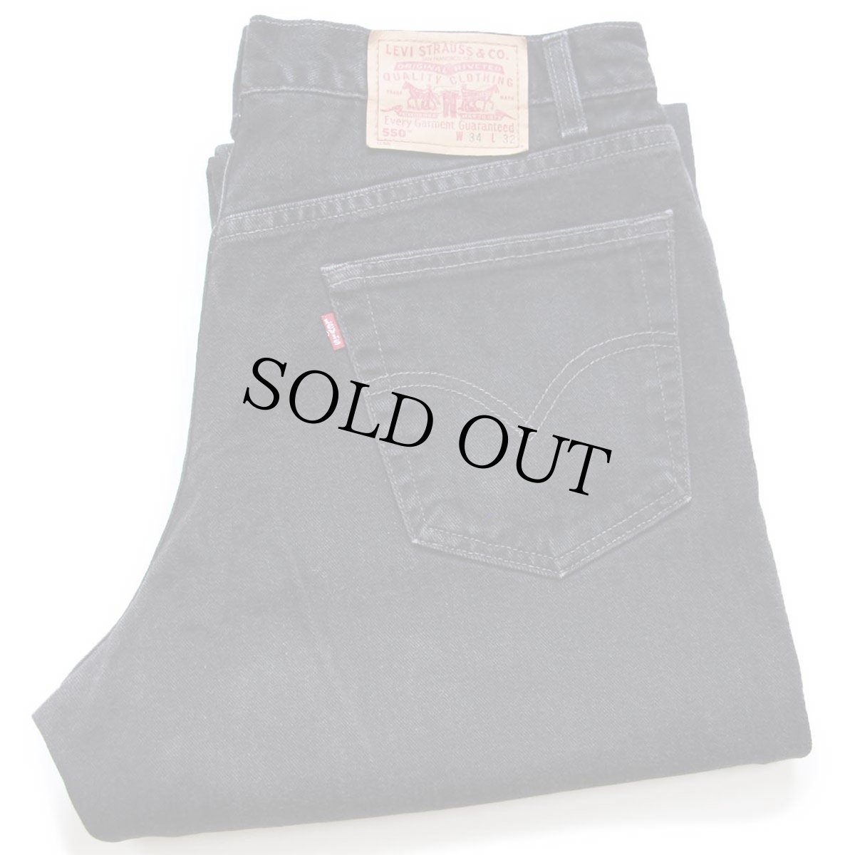 画像1: 00s メキシコ製 Levi'sリーバイス 550 ブラック デニムパンツ W34 L32 (1)