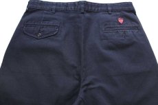 画像5: 90s POLO GOLF ラルフローレン CLASSIC GOLF PANT ツータック コットン チノパン 濃紺 w34 L30 (5)