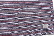 画像7: 90s Levi'sリーバイス ランダムボーダー コットン 鹿の子 ポロシャツ (7)