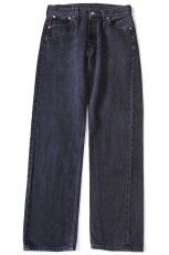 画像2: 00s メキシコ製 Levi'sリーバイス 501 ブラック デニムパンツ W30 L30 (2)