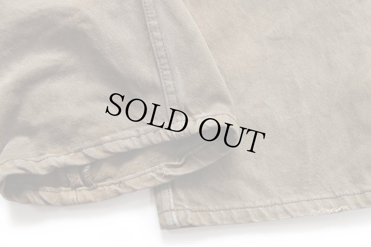 画像8: 00s USA製 Levi'sリーバイス 501 後染め カラーデニムパンツ オリーブ フェード W38 L32★オールド (8)