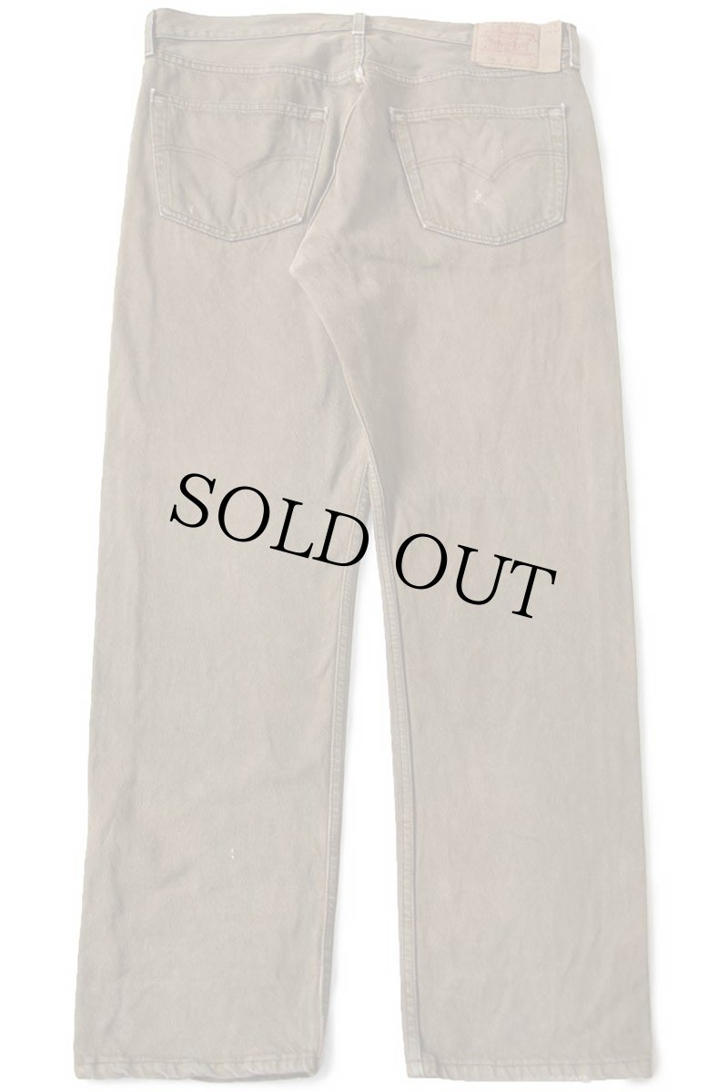 画像3: 00s USA製 Levi'sリーバイス 501 後染め カラーデニムパンツ オリーブ フェード W38 L32★オールド (3)