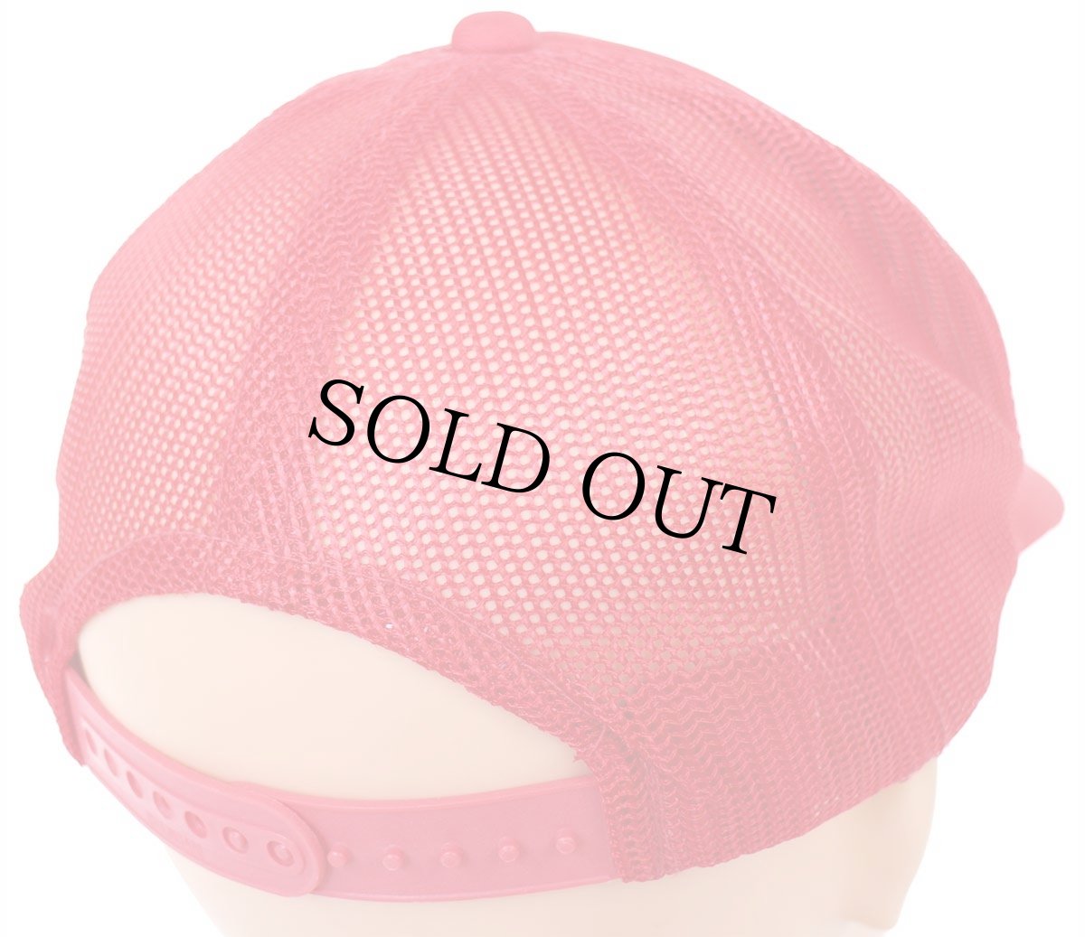 画像4: 90s COWBOYS BAR・B・Q MUSKOGEE.OK. 発泡プリント メッシュキャップ 赤 M/L (4)