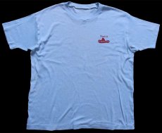 画像2: 90s 日本製 CASAS DE TACOS OKINAWA ソンブレロ コットンTシャツ 水色 (2)