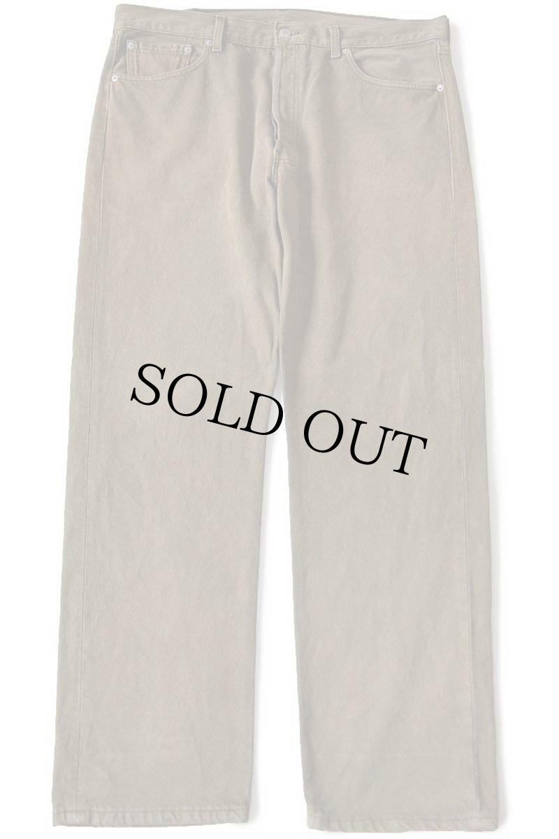 画像2: 00s USA製 Levi'sリーバイス 501 後染め カラーデニムパンツ オリーブ フェード W38 L32★オールド (2)