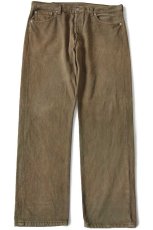 画像2: 00s USA製 Levi'sリーバイス 501 後染め カラーデニムパンツ オリーブ フェード W38 L32★オールド (2)