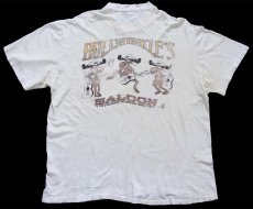 画像3: 80s USA製 BULLWINKLE'S SALOON ムース ギター イラスト ポケットTシャツ ボロ (3)