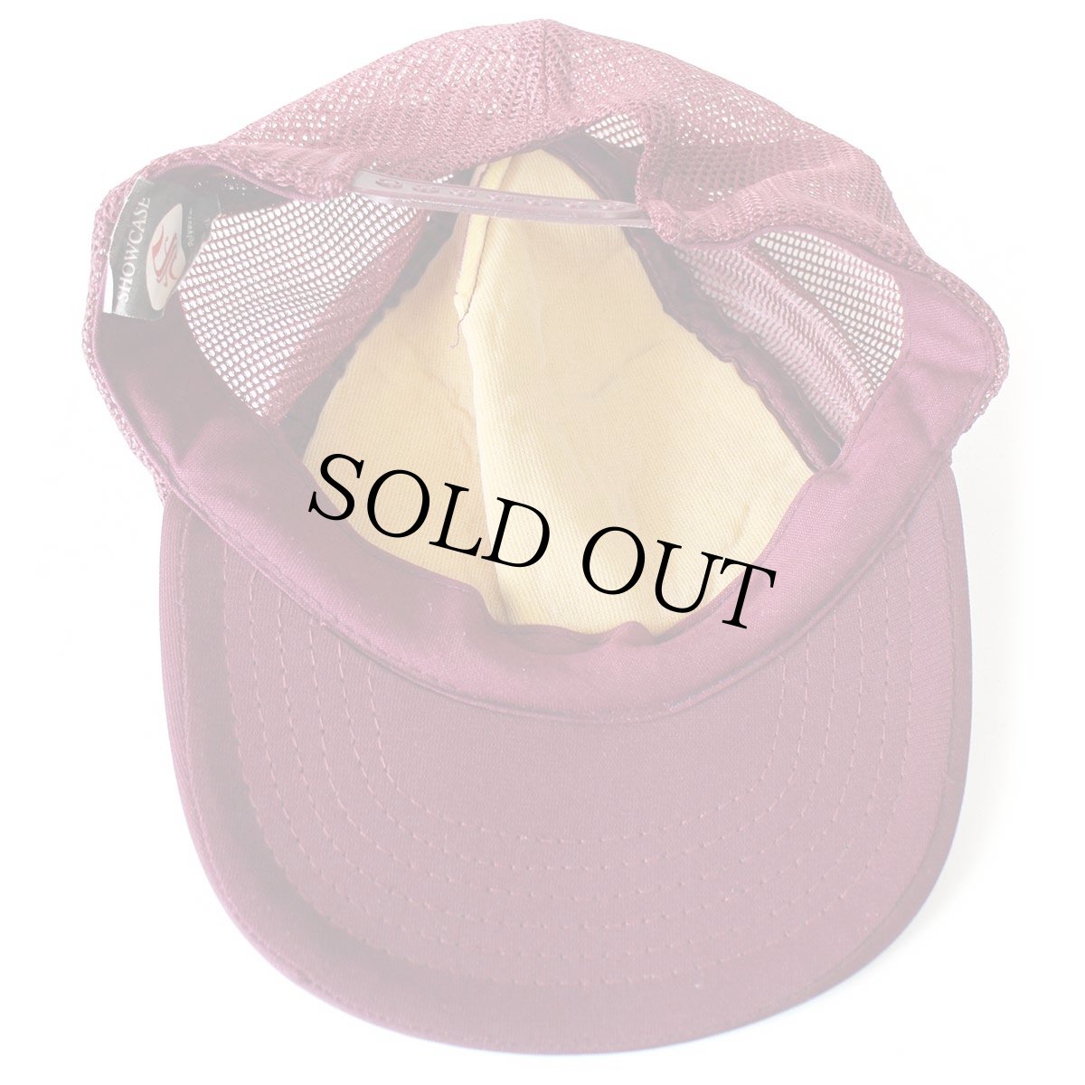 画像7: 90s SACH'S ハンバーガー メッシュキャップ ワインレッド (7)