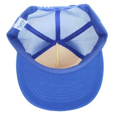 画像7: 90s SUN ツートン 切り替え メッシュキャップ 青×白 (7)