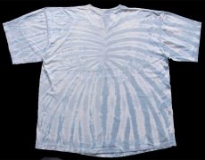 画像3: 00s USA製 LIQUID BLUE GREAT WOLF LODGE ウルフ アート タイダイ染め コットンTシャツ 特大 (3)
