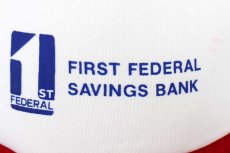 画像5: 90s FIRST FEDERAL SAVINGS BANK ツートン 切り替え メッシュキャップ 赤×白 (5)