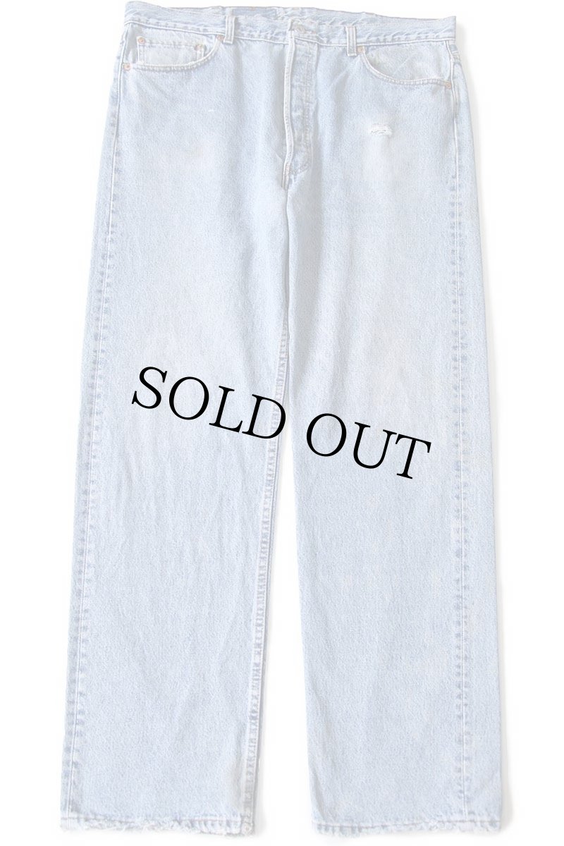 画像2: 90s USA製 Levi'sリーバイス 501 ダメージ デニムパンツ W40 L32★175 (2)