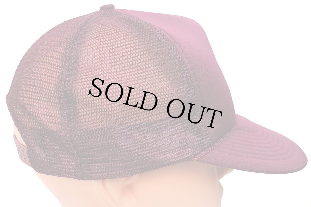 画像4: デッドストック★90s C-A-L STORES メッシュキャップ ワインレッド (4)