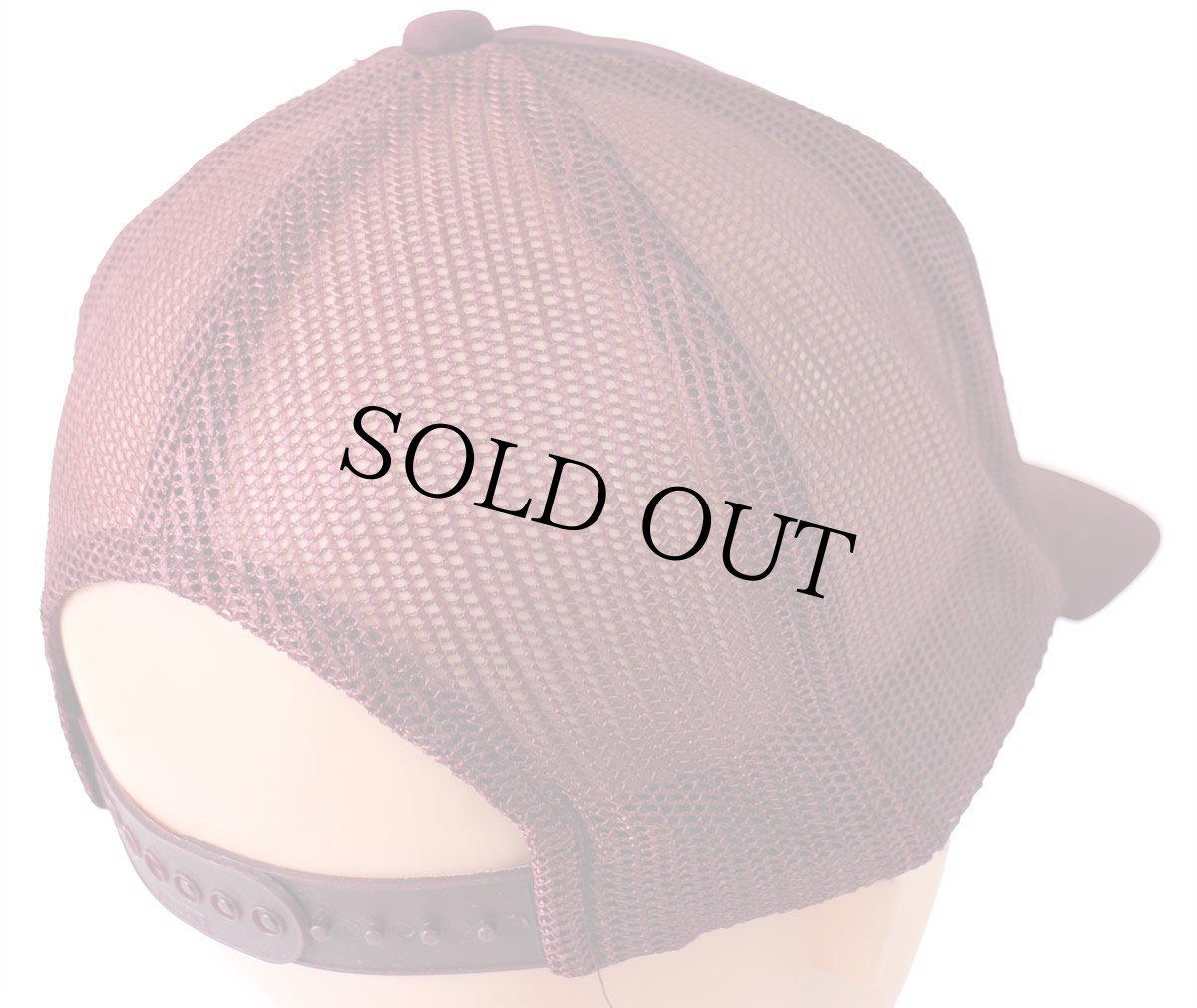 画像4: 90s SACH'S ハンバーガー メッシュキャップ ワインレッド (4)