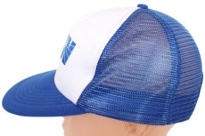 画像2: 90s SUN ツートン 切り替え メッシュキャップ 青×白 (2)