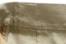 画像5: ビンテージ イタリア軍 ツータック コットンツイル ショートパンツ カーキ W35★A ショーツ ハーフ (5)