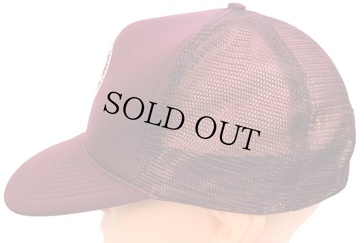 画像3: デッドストック★90s C-A-L STORES メッシュキャップ ワインレッド (3)