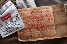 画像6: 00s USA製 Levi'sリーバイス 501 後染め カラーデニムパンツ オリーブ フェード W38 L32★オールド (6)