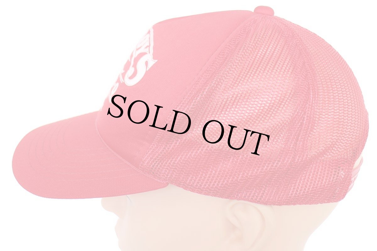 画像2: 90s COWBOYS BAR・B・Q MUSKOGEE.OK. 発泡プリント メッシュキャップ 赤 M/L (2)