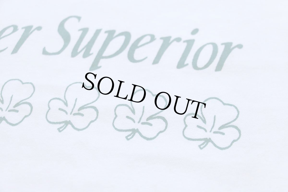 画像5: 90s USA製 Irish Mother Superior クローバー コットンTシャツ 白 L (5)