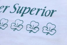 画像5: 90s USA製 Irish Mother Superior クローバー コットンTシャツ 白 L (5)